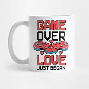 Valentine's Day Gamer Playing Video Game Couples Mug